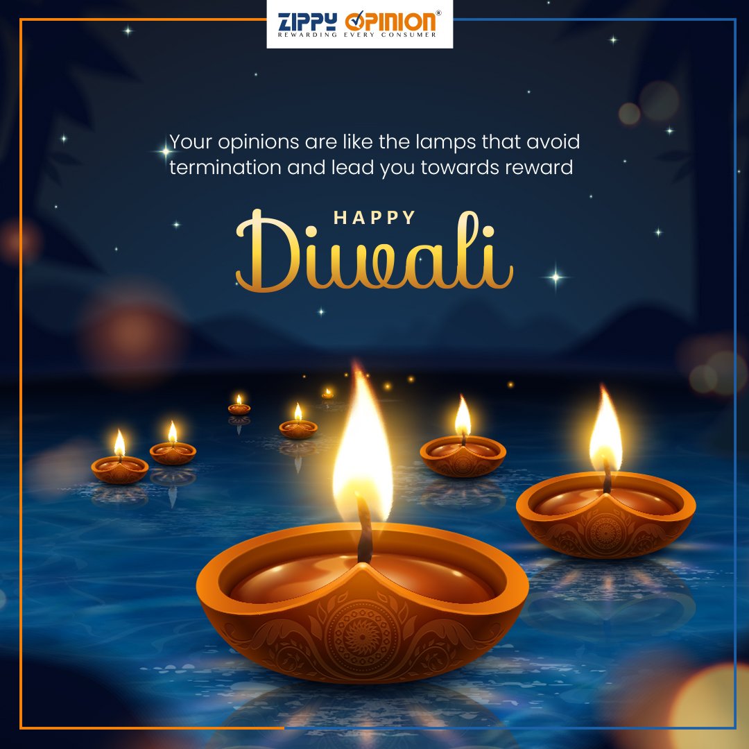 ZippyOpinionIN's tweet photo. Wishing you a Diwali filled with joy, prosperity, and endless blessings! Let your celebrations be as bright as your insights!
#zippyopinion #zippyopinionindia #zippycommunity #paidonlinesurveys #earnmore #earnrewards https://t.co/rUWc4b2J8l