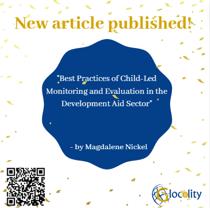 GlocalityWhc's tweet photo. New article by Magdalene Nickel explores best practices for child-led monitoring and evaluation in the development aid sector. Read it on DOI: https://t.co/pbi6oIm0eO or scan the QR code.

#childledmonitoringandevaluation  #developmentaidsector #childparticipation #researchethics https://t.co/lAMg0AcOkB