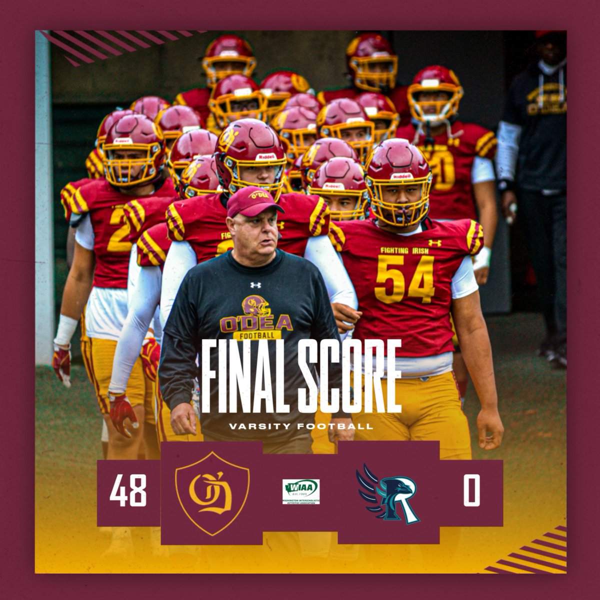 ODeaAthletics's tweet image. Fall Sports Recap! A big win for varsity football as they move into the State Quarter Finals this week. Our next game will be against the Garfield Bulldogs at Memorial Stadium this Saturday November 18th at 2 pm. Keep Rollin&apos; Irish! #GoIrish