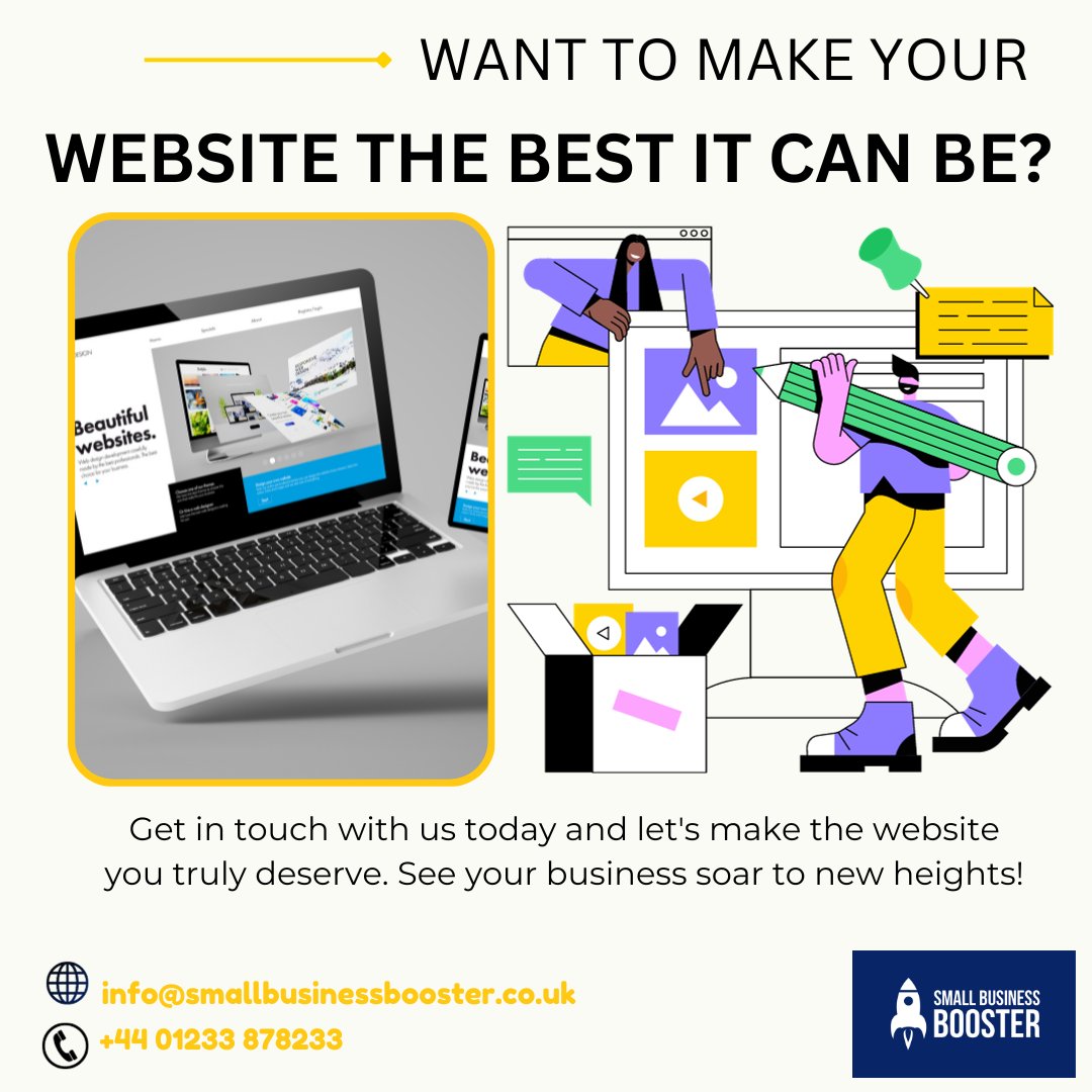 Looking to give your business a digital makeover? 💼💻 Small Business Booster is here to make it happen! 🚀

We specialise in crafting eye-catching, user-friendly websites that convert visitors into customers. Our websites are:

#WebsiteDesign #DigitalMakeover #SmallBusiness #FYP