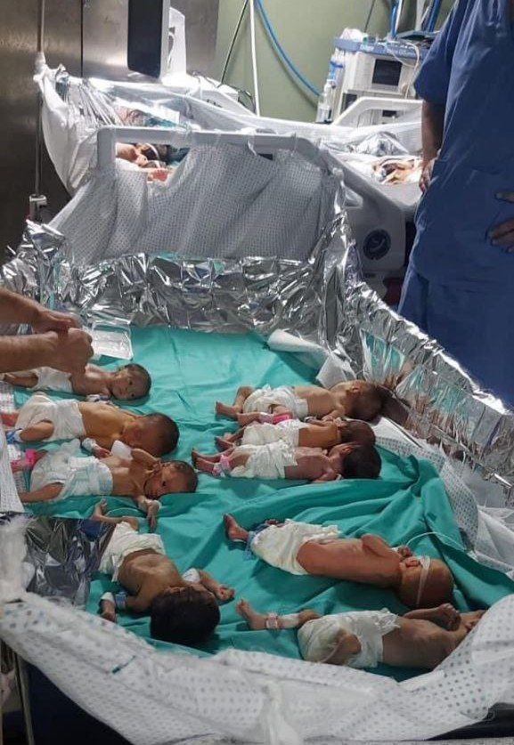 HA_REPORTER2's tweet image. Infants are dying one by one
In #shifa hospital in #Gaza due
Shortage of [ Oxygen &amp;amp; electricity]
#help_gaza