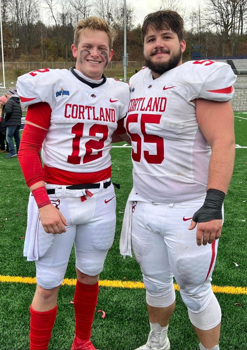 WNY alums @ZtB1224 &amp; @RBitka after the big win over Ithaca College in the 64th Annual Cortaca Jug Game 🏈 PHOTO:  <a href="/hbitka/">Heather Bitka</a>