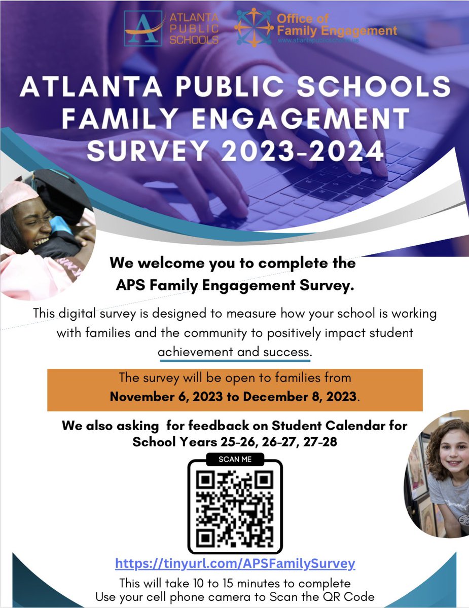 APS-PAPAC (@aps_papac) on Twitter photo The Family Engagement Survey is open for your voices 🗣️ to be heard, APS Families! <a href="/APSFam_Alumn/">Office of Family Engagement</a> <a href="/APSStrategy/">APSStrategy&Engagement</a> <a href="/apsupdate/">ATL Public Schools</a> <a href="/APSGOTeams/">APSGOTeams</a> <a href="/apssupt/">Dr. Bryan Johnson</a> <a href="/APSPartnerships/">APS Partnerships</a> <a href="/fedprograms/">APS_FedPrograms</a> <a href="/parentavengers/">Parentavengers</a> <a href="/ericalongatl/">Erica Long</a> @collinsforkids The Family Engagement Survey is open for your voices 🗣️ to be heard, APS Families! <a href="/APSFam_Alumn/">Office of Family Engagement</a> <a href="/APSStrategy/">APSStrategy&Engagement</a> <a href="/apsupdate/">ATL Public Schools</a> <a href="/APSGOTeams/">APSGOTeams</a> <a href="/apssupt/">Dr. Bryan Johnson</a> <a href="/APSPartnerships/">APS Partnerships</a> <a href="/fedprograms/">APS_FedPrograms</a> <a href="/parentavengers/">Parentavengers</a> <a href="/ericalongatl/">Erica Long</a> @collinsforkids