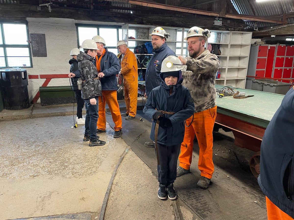 what an epic day! 
<a href="/BigPitMuseum/">Big Pit Coal Museum</a> ✔️ 
Year 7’s conduct was brilliant &amp; our tour guides were amazing!! I can confirm they were all very happy to return to school &amp; not work down the mines! 😂🥳
*we missed a group for the pictures sorry!
