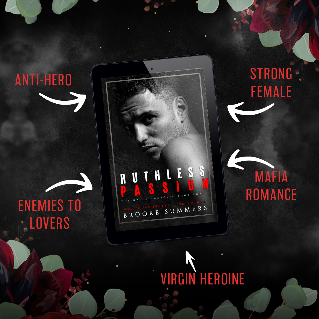 💎 𝐓𝐑𝐎𝐏𝐄 𝐑𝐄𝐕𝐄𝐀𝐋! 💎

I am 𝐓𝐇𝐑𝐈𝐋𝐋𝐄𝐃 to share the tropes for Ruthless Passion the third and final book in the Gallo Famiglia Series!  Releasing December 14th!

➢Preorder: geni.us/RuthlessPassion