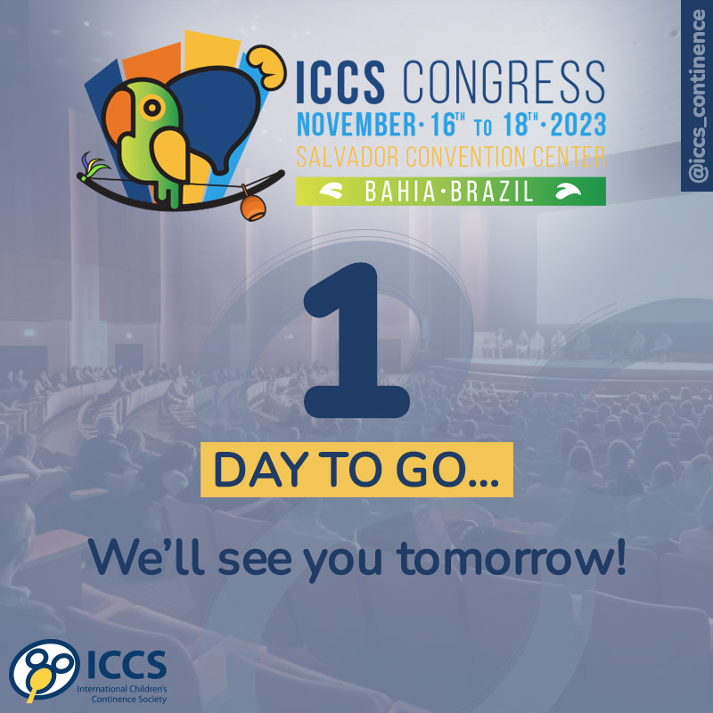 Only 1 day to go! Are you already in Salvador or on your way to ICCS 2023?

#iccs #urologist #pediatric #urotherapist #physiotherapist #nephrologist #iccs2023 #brazil