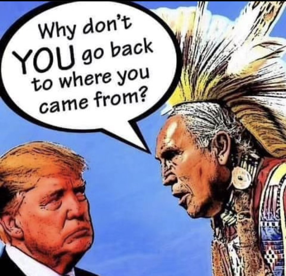 LakotaMan1's tweet image. Would you support me if I told him this?