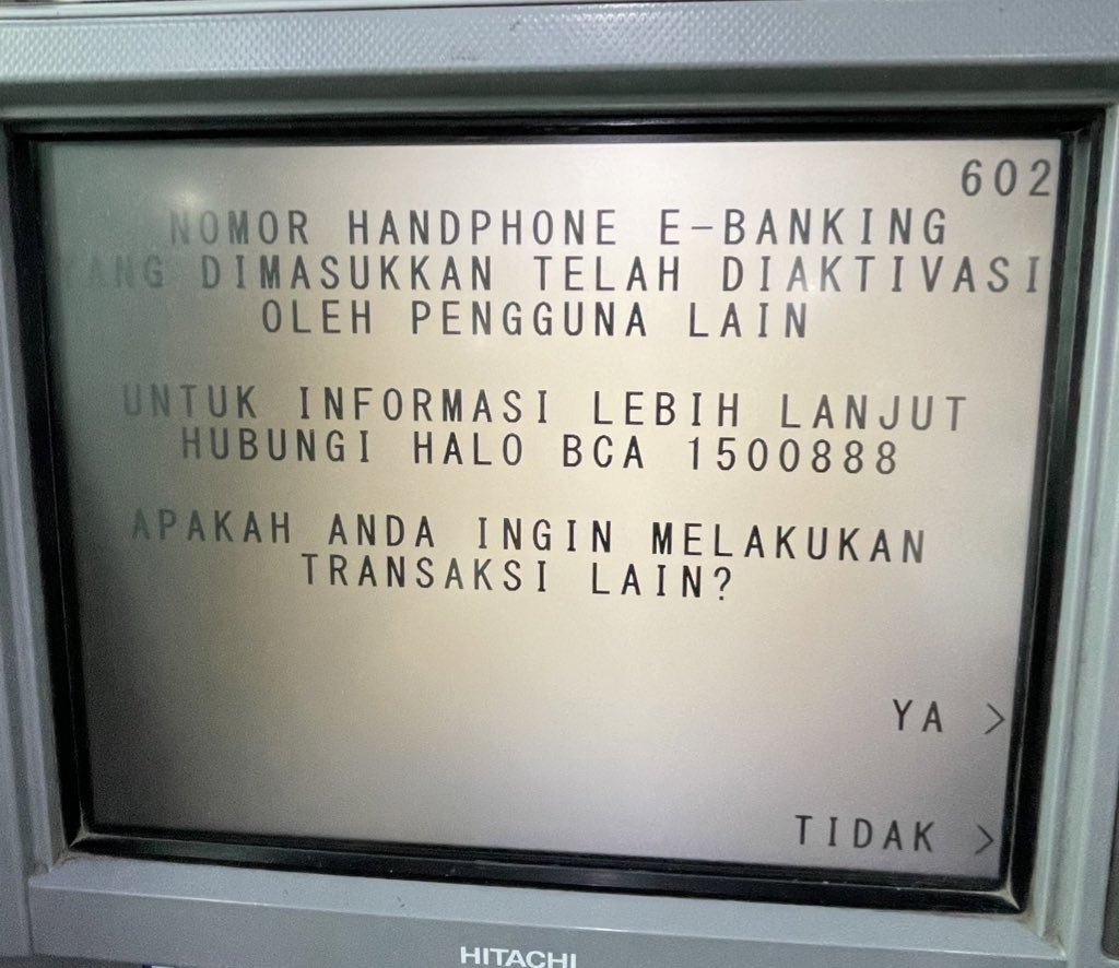 BCA said "silahkan mencoba menggunakan nomor handphone yg lain" 🤣🤣🤣 <a href="/HaloBCA/">Halo BCA</a>