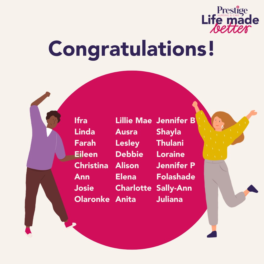Congratulations to all of our team colleagues of the month and those recognised for making an exceptional contribution during October. We thank you for all the work you do to support our clients daily!

#lifemadebetter #congratulations #recognition #teamprestige #homecareheros