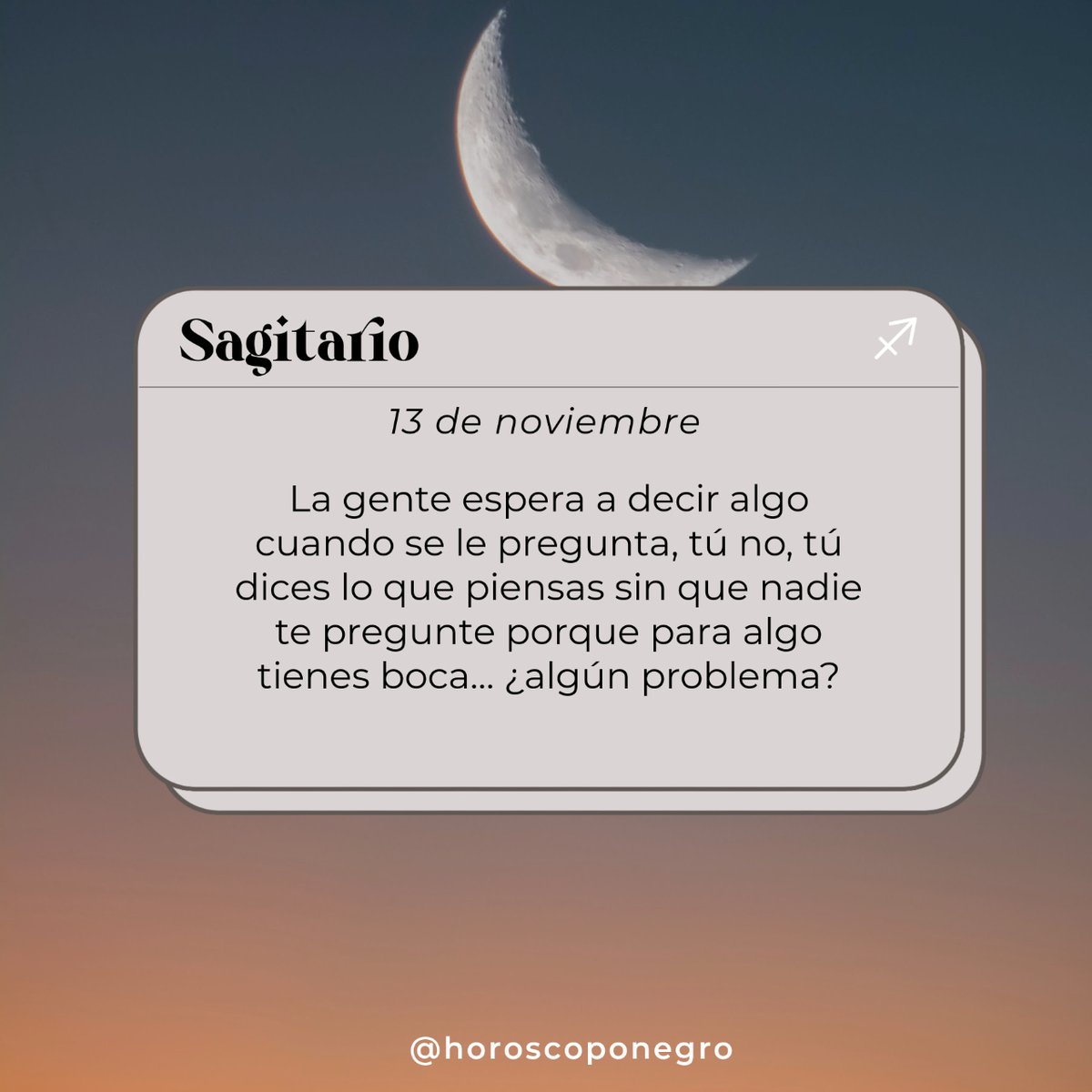 ✨♐✨ #sagitario #horoscoponegro