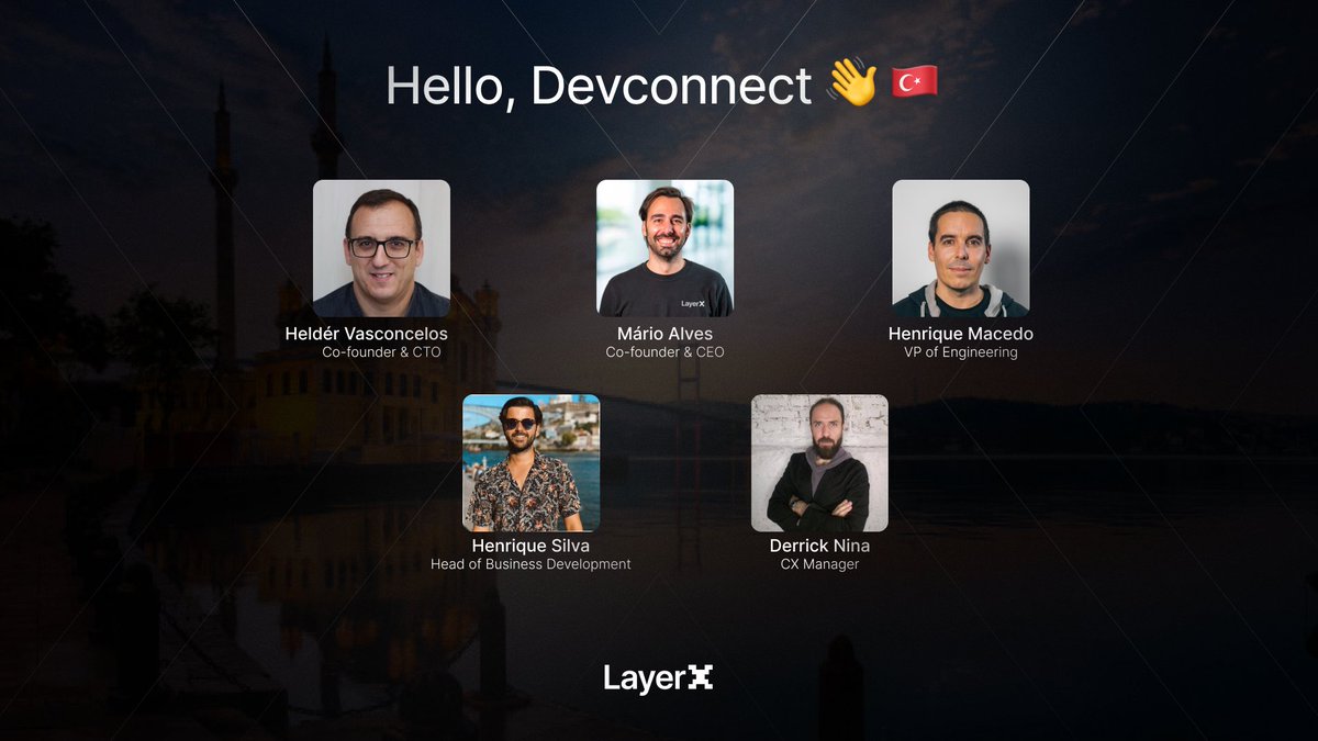 taikainetwork's tweet image. Hey Istanbul, brace yourself because the LayerX fam is in town for @EFDevconnect! 🌪 🇹🇷

Our boys are here to represent LayerX, ready to mingle with builders, projects, and anyone who&apos;s in love with this amazing ecosystem.

Let&apos;s catch up!

#Devconnect #DevconnectIST