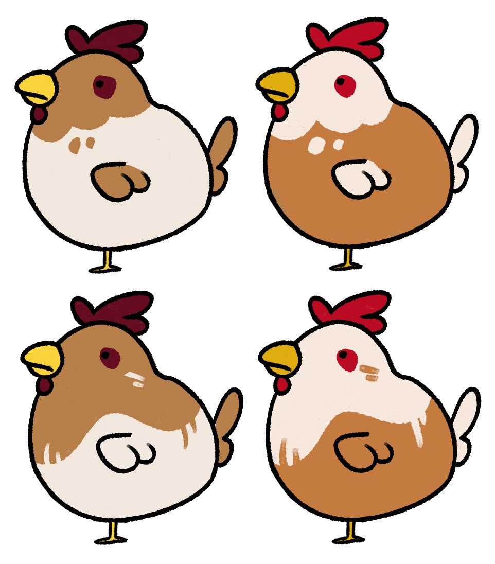 kipflipstudio's tweet photo. 🎨 Our artists are hard at work making concept art for the chickens in our upcoming game Cluck Frenzy 🐔

Which one do you like best? 👀

Art by @/d_teniska_j on Instagram

#conceptart #gamedev #indiedev https://t.co/BvzVhrC7qt