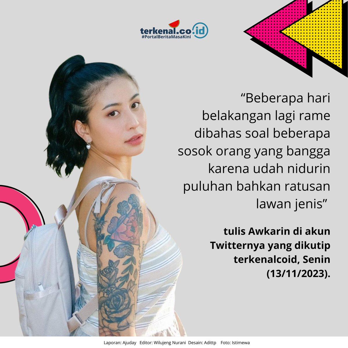 terkenalcoid's tweet image. Menghebohkan! baru-baru ini Selebgram Siskaeee mengaku telah ditiduri dengan lebih dari 200-an pria. Kendati demikian, Awkarin pun memberikan komentarnya. Awkarin disinyalir sindir Siskaeee yang bangga sudah meniduri ratusan lawan jenis.

#awkarin #siskaeee