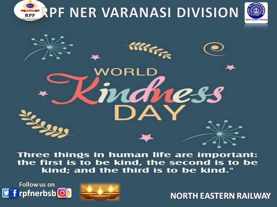 rpfnerbsb's tweet photo. "Kindness is a language which the deaf can hear and the blind can see."
World Kindness day.
@gmner_gkp @drmbsbner @nerailwaygkp @RPF_INDIA @rpfner @Uppolice @upgrp_grp @bihar_police https://t.co/IooPGEYYUe