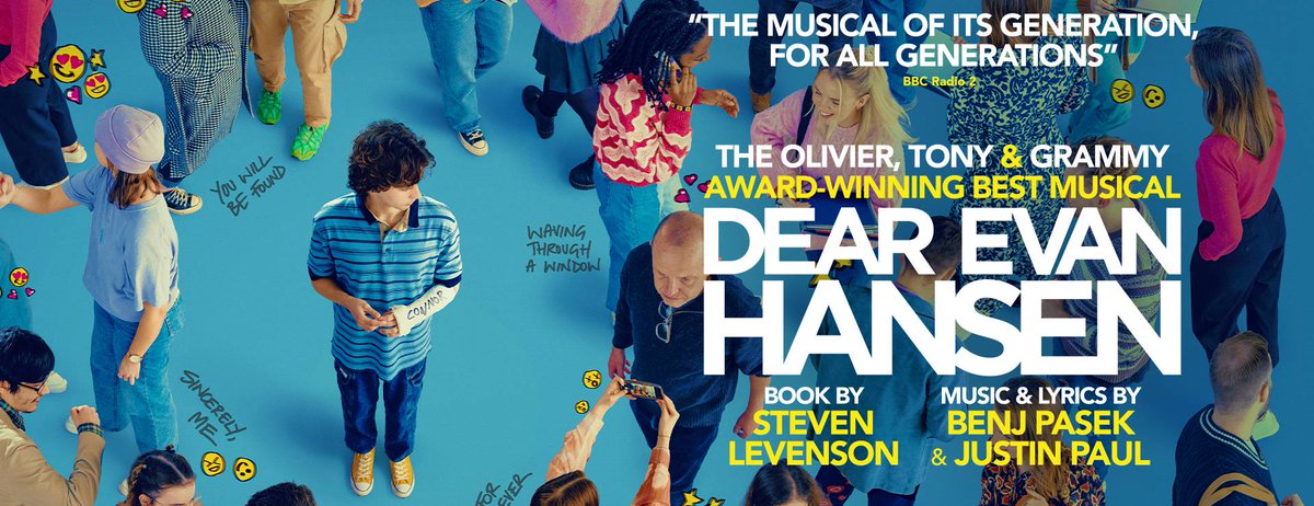 NorwichTheatre's tweet image. Dear Evan Hansen is coming to Norwich in 2025! 🤩
This brand-new production marks the first time that the Broadway and West End phenomenon will tour the UK &amp;amp; Ireland. So wherever you are, #YouWillBeFound!
📍 Norwich Theatre
📅 13 - 17 May 25
🎟️ pulse.ly/wbpkwfr0z0