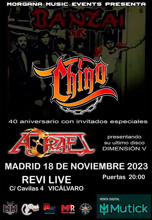 mariskalrock's tweet photo. 📻Hoy #MarianoMuniesa tendrá en su #RockStar (17:99CET) la visita del legendario #ChinoBanzai, que nos hablará de la inminente celebración de su 40º aniversario en la sala #ReviLive de Madrid, con #Azrael completando el cartel.
📻https://t.co/GktO8uwwCB
https://t.co/mFWVEeFw7M https://t.co/MBfJpc2gVS