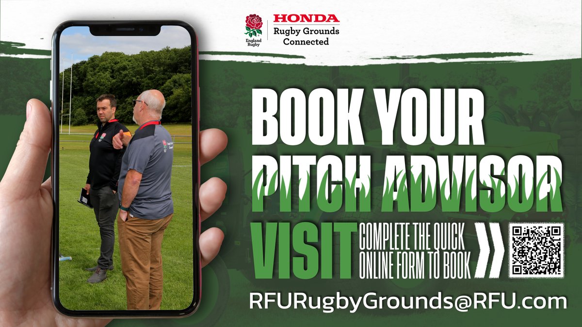 🗣️ Over 400 clubs have had a pitch advisor visit, complete with report and are carrying out their recommendations.

📈 The result is better quality pitches, more matches, more training and less cancellations!

👇Book today👇
📲 bit.ly/3rZHtbo