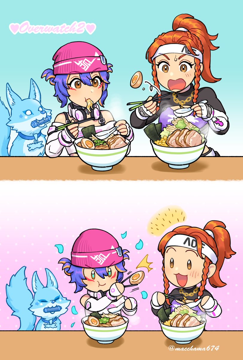 るせらーめん会💙🩷🍜 #Overwatch2