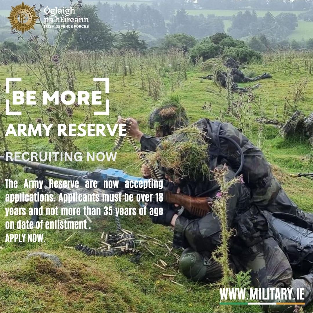 df_recruitment's tweet photo. RESERVE FORCES  
The Reserve Forces are now accepting applications for Army and Naval Service Reserve. Visit https://t.co/aWrD6nI0D7 for more information and to make your online application now.  
#rdf #ReserveForces #ArmyReserve #NavyReserve #bemore #military #challengeyourself https://t.co/REuiLI7WWU
