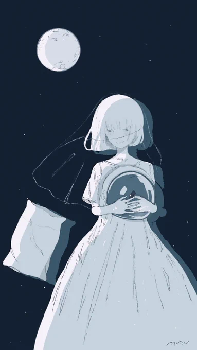 昔の人物画も、すきなんだけどね……- ̗̀  ̖́- (1枚目の子は宇宙人なので指が6本あります……)