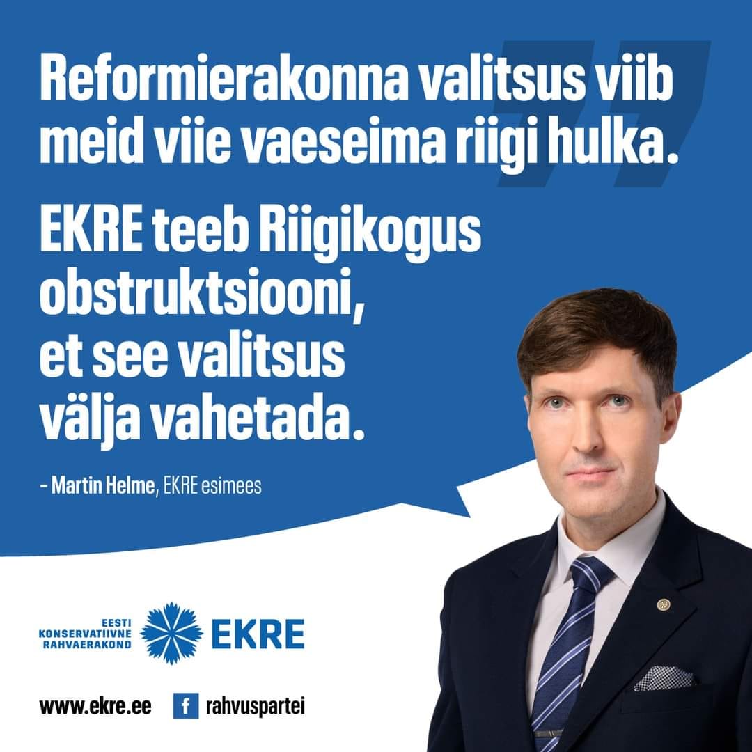 Eesti Konservatiivne Rahvaerakond (@ekrahvaerakond) on Twitter photo 