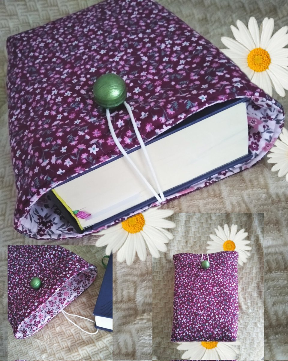 Hola chic@s, mirad qué cosita más kuki hemos hecho para llevar los libros. #funda #fundaparalibros #Kuki #libros. Vamos a x el lunes #cosiendo.
