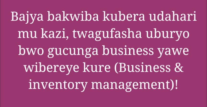 MaombeEv's tweet photo. ICOSO LTD, Please Contact us on: +250782157054/780771570 or E-mail us on: izereconsolutions2020@gmail.com
Or 
Visit us on KN 7Ave Kgli-Nyrge. https://t.co/ODZKj5Prwy