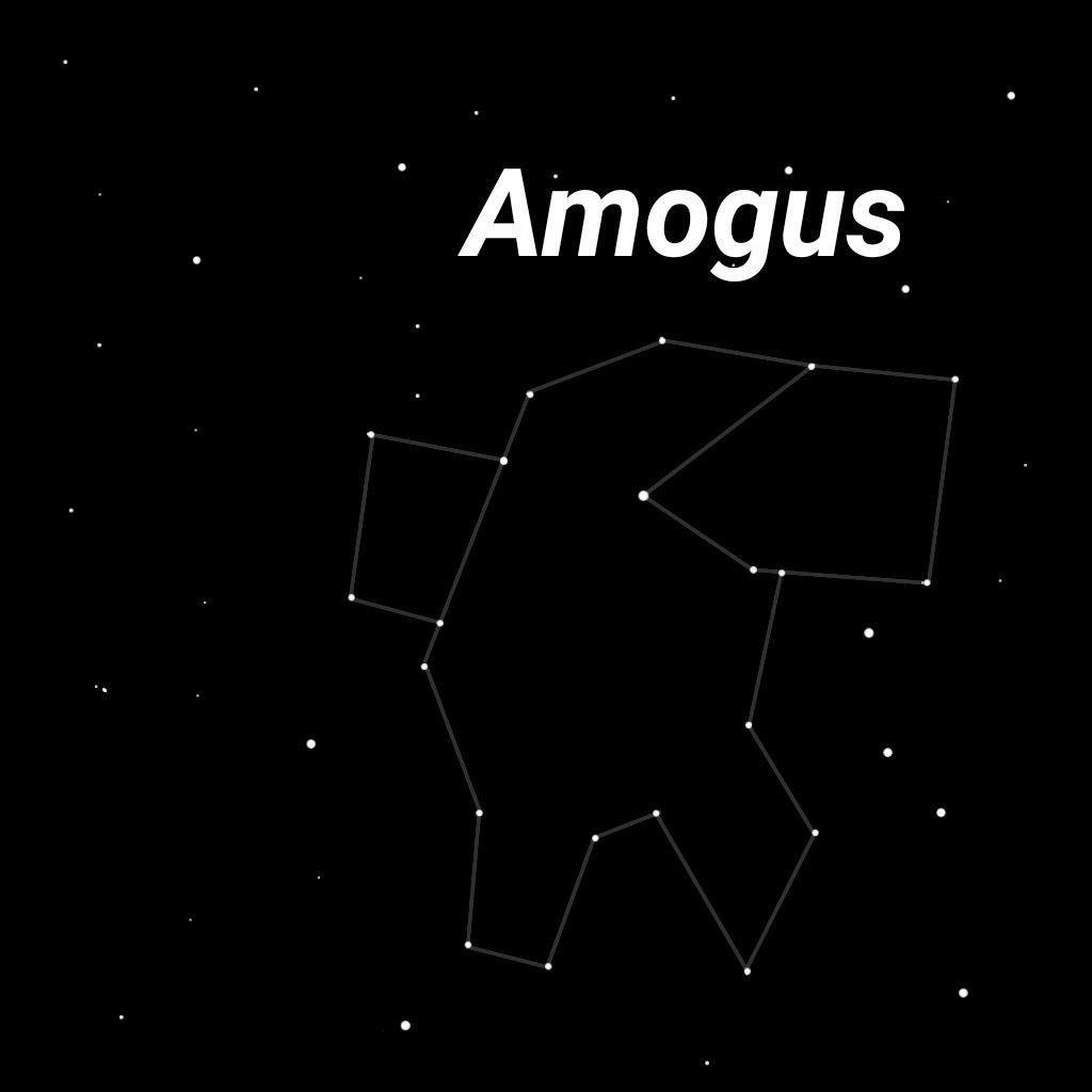 NightQ_04's tweet photo. Custom Constellation:Amogus https://t.co/lFstz4IguT