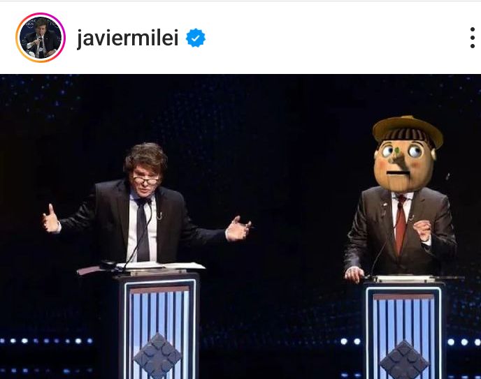 dianadosanto's tweet photo. Anoche estuvo con @JMilei  Pinocho, el Rey de Mentira!!!
Lo hace mirándote a los ojos y sin pestañear, y sin ponerse colorado. 
Es una vergüenza éste Pinocho Kirchnerista🤬🤬🤮🤮🤮 https://t.co/L1ZOuhBIhu