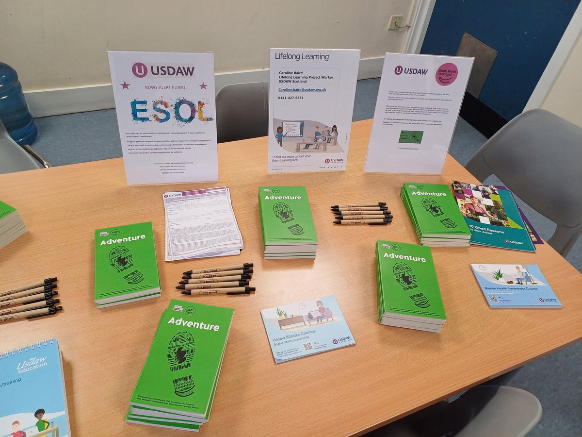 Day 1 of Book week Scotland Lees Coatbridge. <a href="/BookWeekScot/">Book Week Scotland</a> <a href="/UsdawScotland/">Usdaw Scotland</a> <a href="/UsdawLearn/">UsdawLearn</a> 
#BookWeekScotland 2023