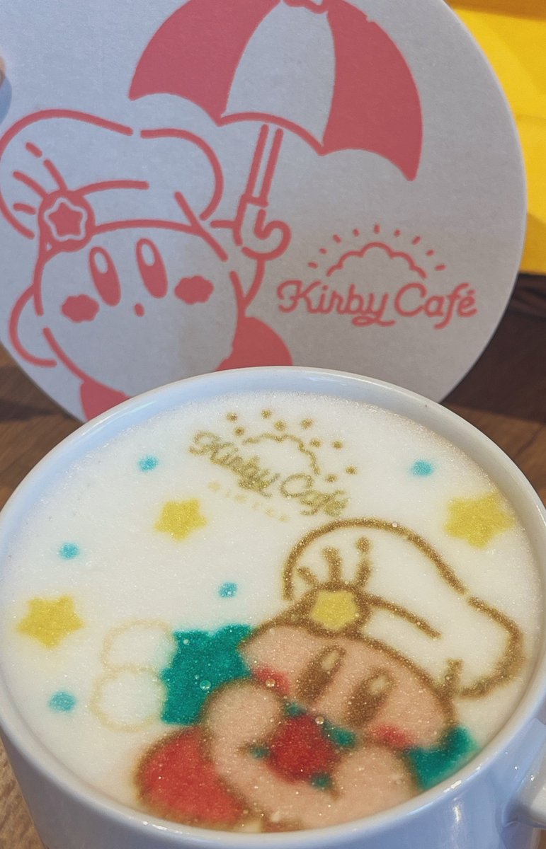 Rettymen's tweet image. 人生初カービィカフェ行ってきた～👏