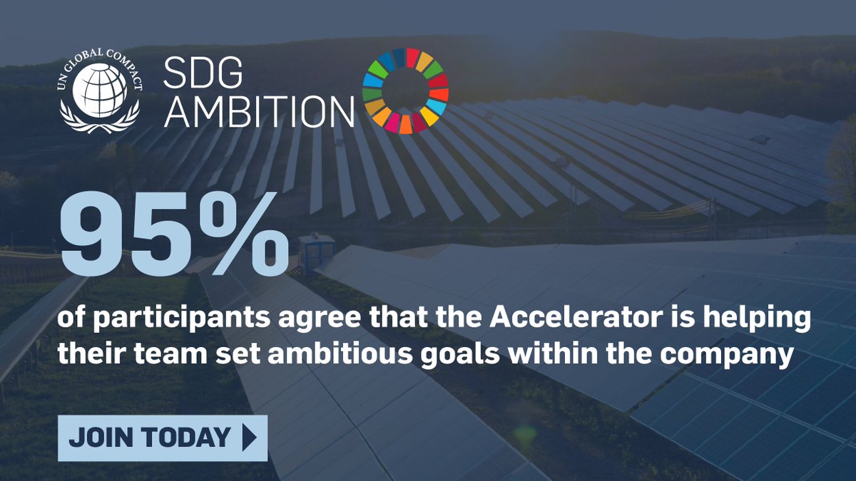 In next year’s SDG Ambition Accelerator, learn how to embed SDG-aligned practices deep into your business operations and strategically prioritise actions that will accelerate your company’s contribution to the 2️⃣0️⃣3️⃣0️⃣ Agenda. Join today: bit.ly/46G4EK4