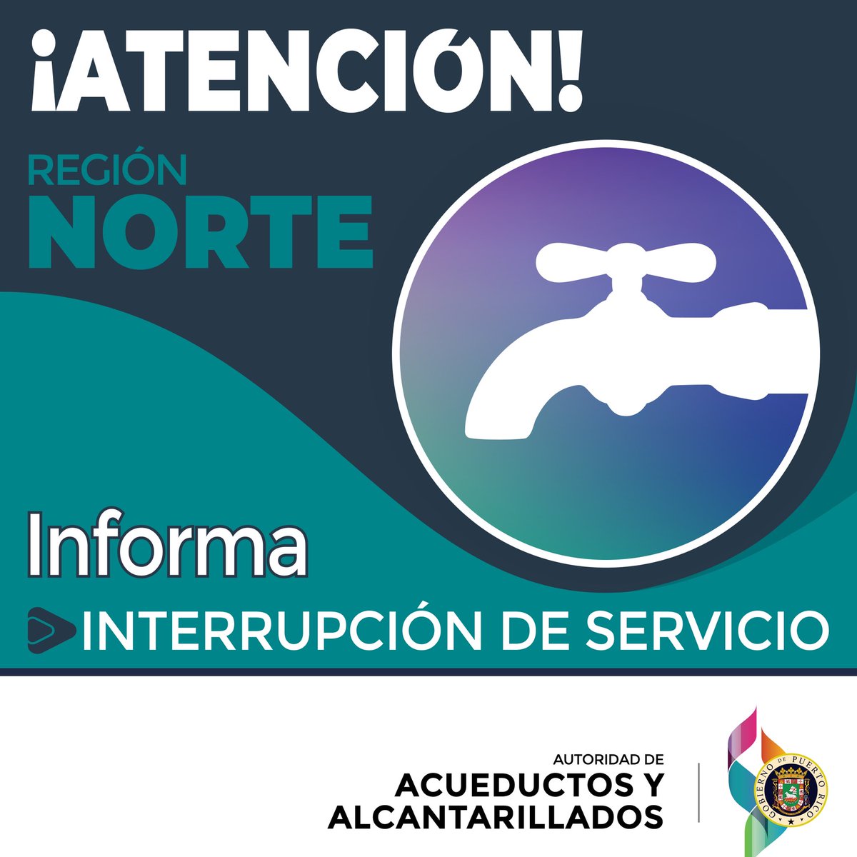 [Atención] Varias instalaciones en Vega Baja se encuentran fuera de operación por falta de servicio eléctrico. Abonados en zonas de Vega Baja y Morovis experimentan interrupción del servicio de agua potable, mientras estabiliza la energía.