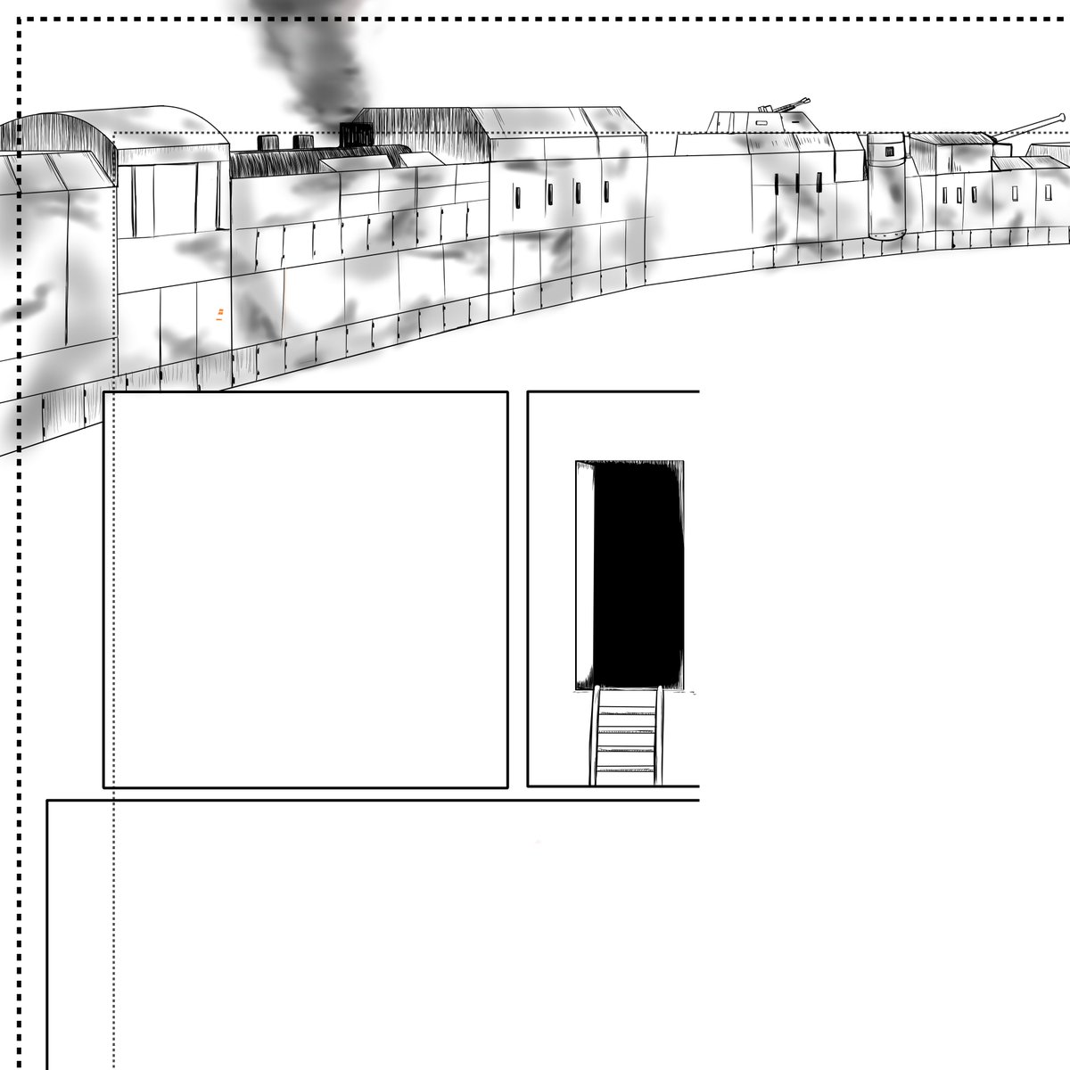 艦これ漫画やけど装甲列車描いてる。 