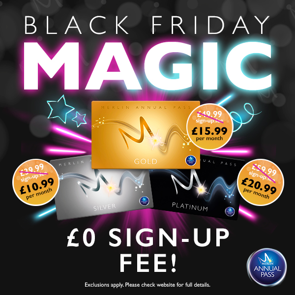 ✨BLACK FRIDAY MAGIC SALE! ✨

Your chance to:
✅ Buy your Merlin Annual Pass Membership without a joining fee!
🎁 Buy that perfect Xmas gift!
👫 Convince your friends to sign up and join you!

Buy today: thedungeons.com/blackpool/tick…

T&amp;CS Apply.