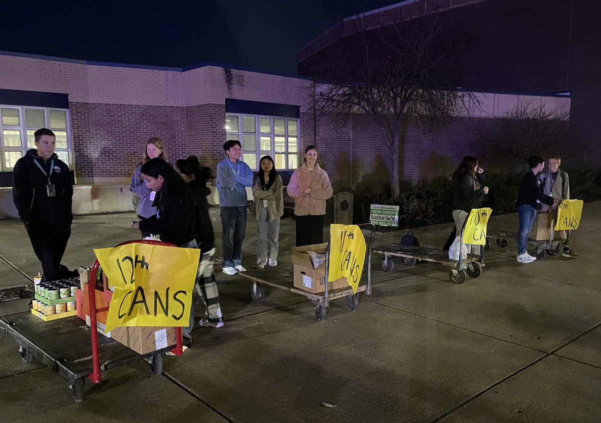 Ignite Generosity PMHS!  Our theme this month put into action as we start our Food Drive.  Students arriving early to ignite the spirit of generosity.  Exercise your gratitude today.