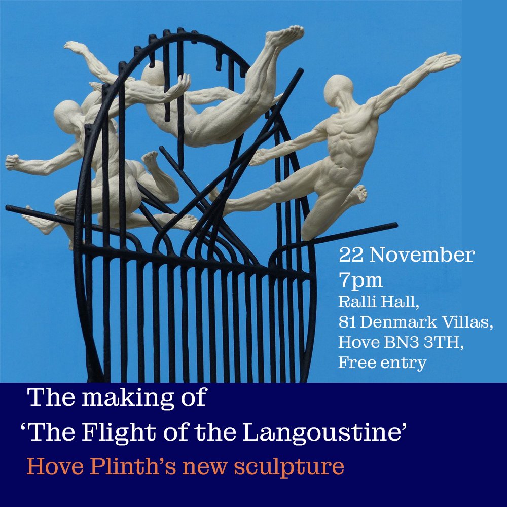 Learn more about the new Hove Plinth public sculpture from the artist Pierre Diamantopoulo on 22 November at a special talk taking place at Ralli Hall, 81 Denmark Villas, Hove. 
Free entry - reserve a ticket: eventbrite.co.uk/e/the-making-o…