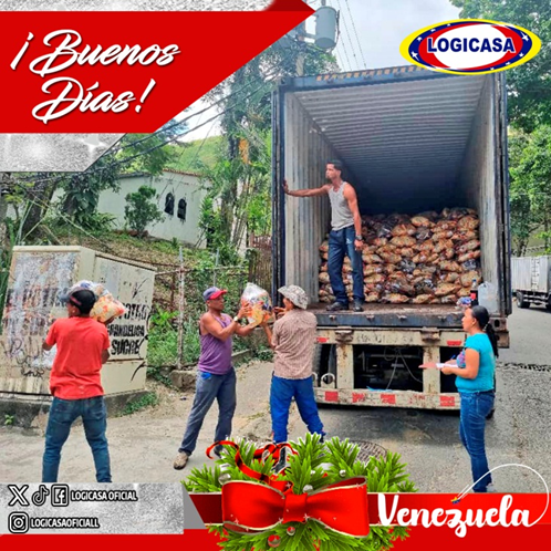 LogicasaOficial's tweet photo. #13Nov #BuenosDías☀#FelizLunes 🥪☕️|| En esta época mágica del año, deseamos que la paz y el amor llenen tu hogar. Desde #Logicasa, continuamos con la hermosa labor de llevar los alimentos a las familias más vulnerables de nuestra Patria.
#EsequiboX5EsVenezuela https://t.co/uimosnGn5k