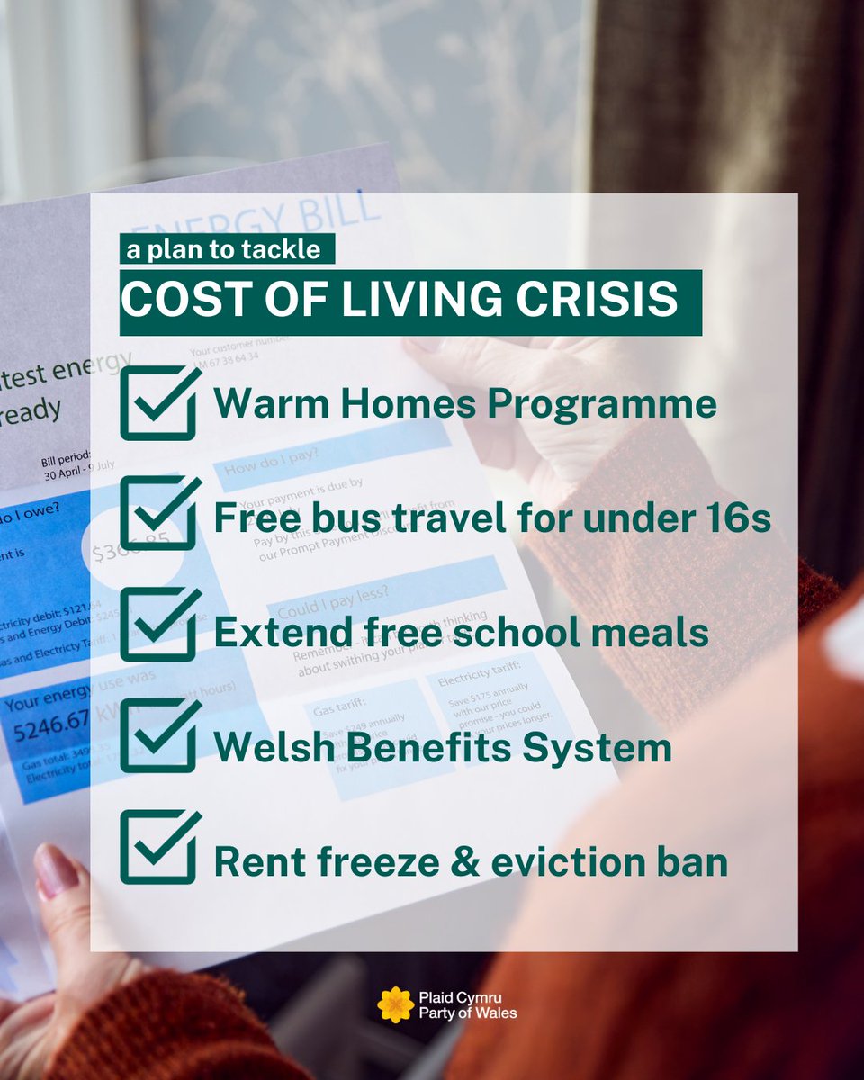 While the circus in #DowningStreet continues, people in Wales are facing a difficult winter. 

Many can't afford basic essentials.

Plaid Cymru believe there's more the Labour government in Wales should be doing to support those struggling with the cost of living crisis.