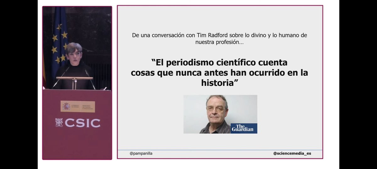 Después del descanso (o seguir trabajando con otra cosa de fondo para quienes estamos en streaming), volvemos con @pampanilla, el periodismo científico y la importancia de la comunicación.