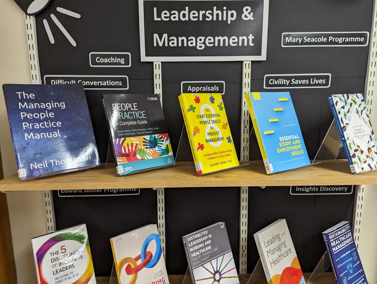 This month, the KLS spotlight is on the NHS Leaders and Managers. To find out what resources are available to WVT staff, contact the library team or pop into the @WVTLibrary located in the PGMC Building at Hereford County Hospital