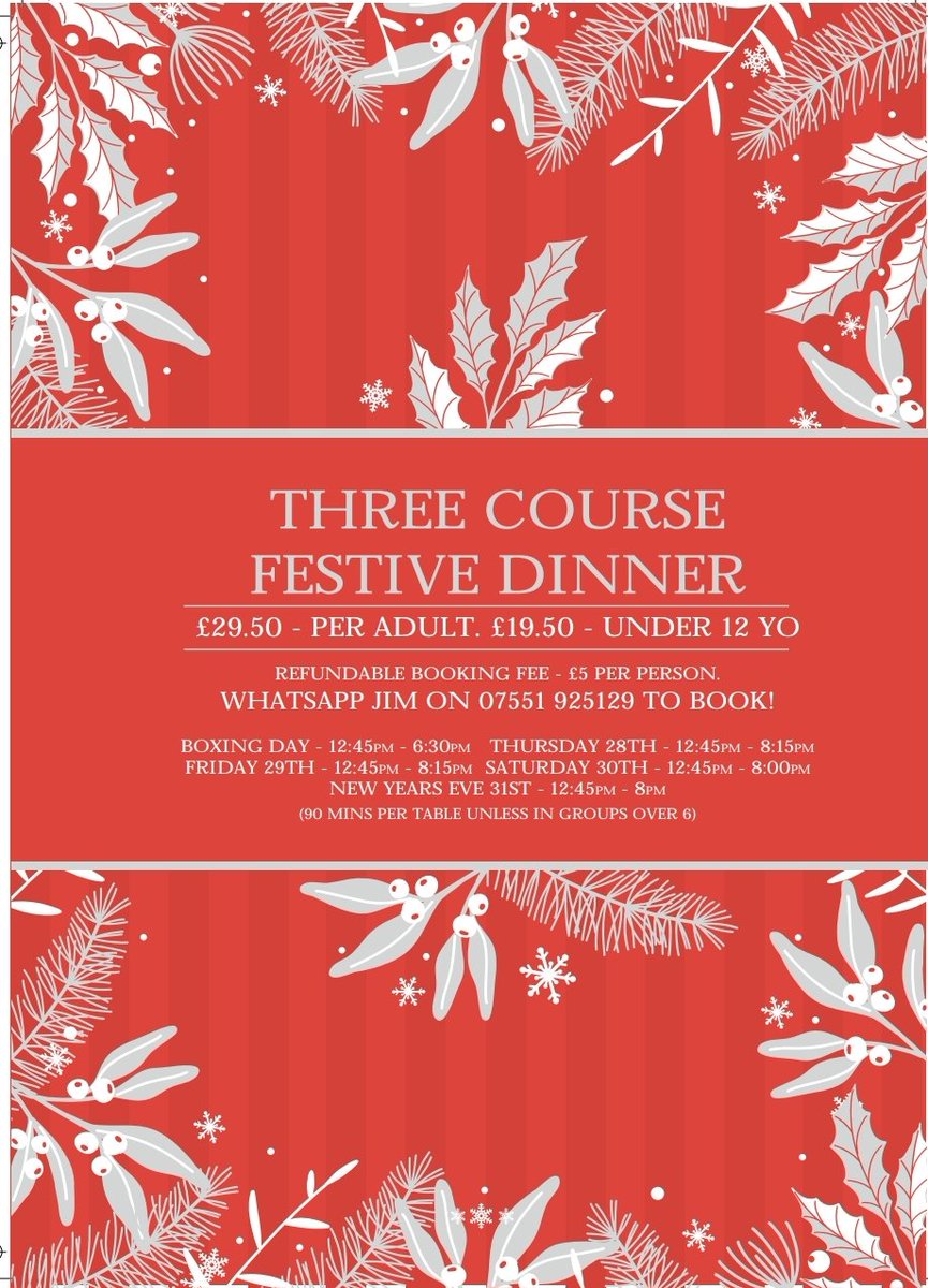 We have found a new permanent home!

Serving from Boxing Day onwards at Scarlet Door in Heaton Moor.

Initially for the week leading up to New Year it's the 3-Course menu attached.

Full menu starting in mid Jan will be posted later.

Whatsapp to book or chat. 
07551925129