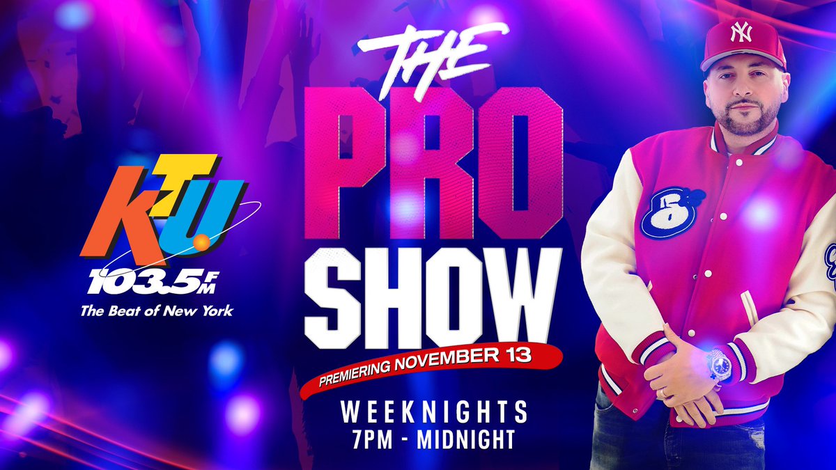 1035KTU's tweet photo. Itβs HAPPENING ππ 7P tonight @DJPROSTYLEβs new show PREMIERES on 103.5 KTU π»π₯ #TheProShow
Weeknights 7P-12P we PARTY IT UP π₯³ in here! https://t.co/DXLVafnbbu