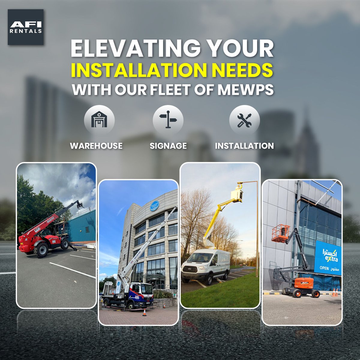AFIRentals's tweet image. With a rich legacy in delivering excellence, AFI Rentals is your go-to choice for all types of installation projects, signage solutions, and facility management needs.

bit.ly/3sgpjFn

#AFIway #InstallationProjects #SignageSolutions #FacilityManagement