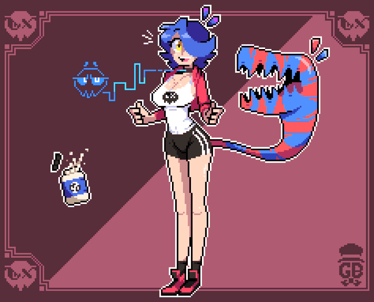 BirdGroovy's tweet photo. Pixel Skarpne! 
@gerph_art #Pixelart #pixelartist #fanart https://t.co/k6eJb5x2Ey