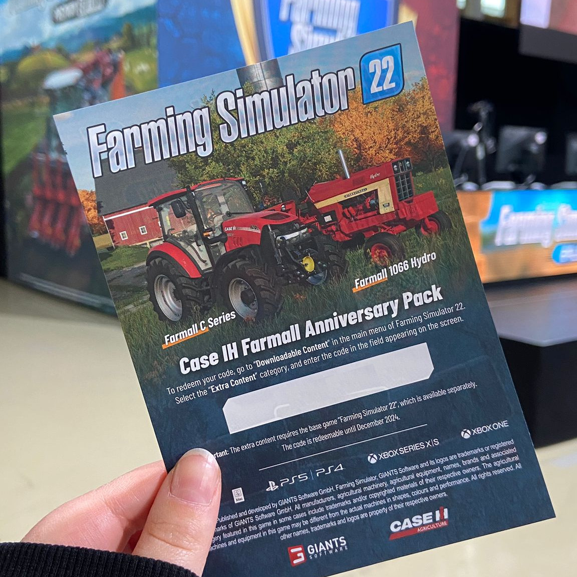 Farming Simulator on X: Grab your own code for a free Case IH Farmall  Anniversary Pack at our Agritechnica Booth in Hall P32!   / X