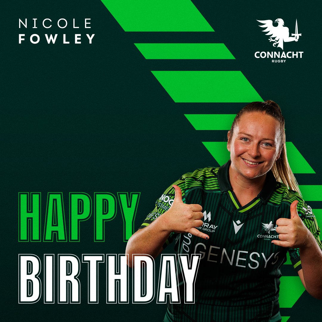 Connacht Rugby (@connachtrugby) on Twitter photo Have a good one Nicole! π₯³
Join us in wishing our <a href="/Connachtwomen/">ConnachtWomensRugby</a> captain, a very happy birthday! π
#ConnachtRugby Have a good one Nicole! π₯³
Join us in wishing our <a href="/Connachtwomen/">ConnachtWomensRugby</a> captain, a very happy birthday! π
#ConnachtRugby
