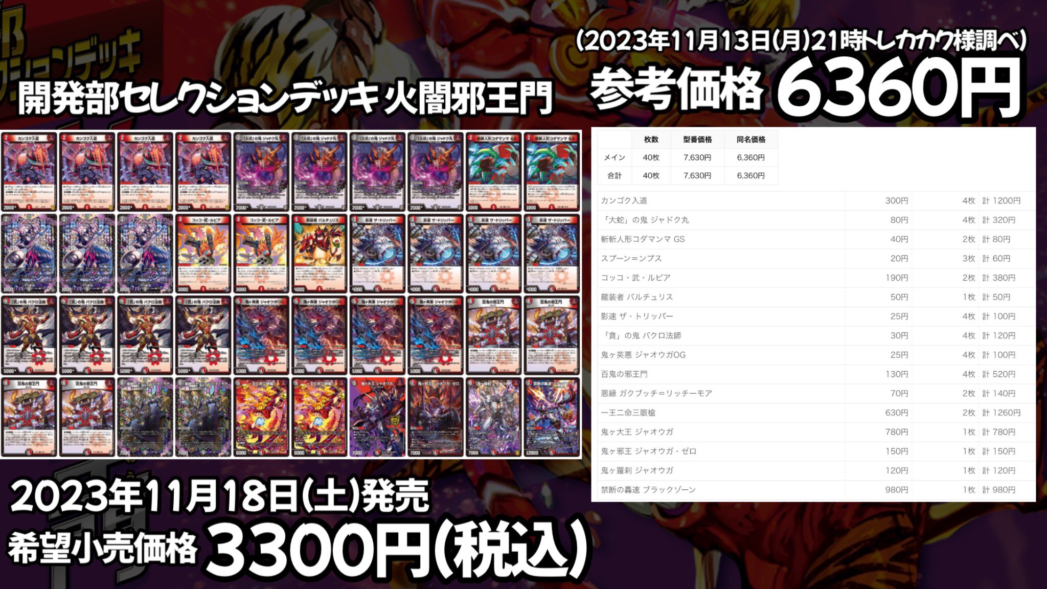 水闇自然ハンデス　未開封6つ 火闇邪王門　未開封2つ まとめ売り 強力な再録カードで構成！『デュエル・マスターズ』開発部デッキ