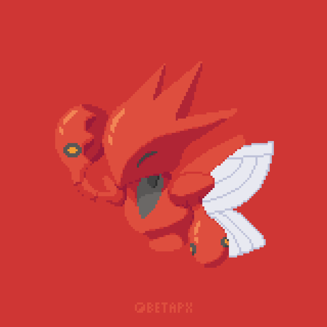 BetaPX's tweet photo. hehe cute scizor in this new pixel style I've playing around with https://t.co/LmXWI48qqL