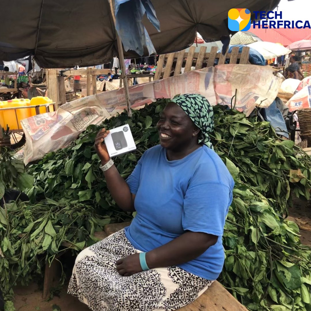 TechHerfrica's tweet photo. Meet Mrs. Njedika, overcoming business challenges without a mobile device. Thanks to #EquipHer Project, she now communicates effectively, reaching new customers, accessing farming info, calculating profits, &amp; more. Positioned for a 50% income increase &amp; positive community impact! https://t.co/EkV9GAvXkL